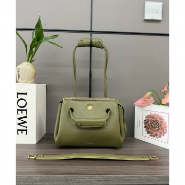 Loewe Small Madrid bag in supple calfskin-Olive