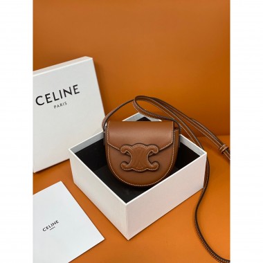 Celine Mini Besace Cuir Triomphe 