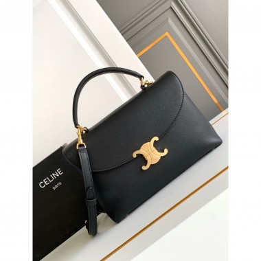 Celine Medium Nino Bag in Supple grained calfskin - Black