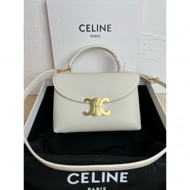 Celine Teen Nino Bag in Smooth Calfskin-Rice