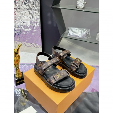 LV Sunset Flat Comfort Sandal, Size 35-41