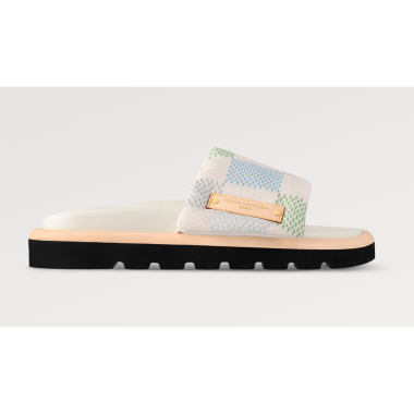 LV Pool Pillow Flat Comfort Mule, Size 35-45