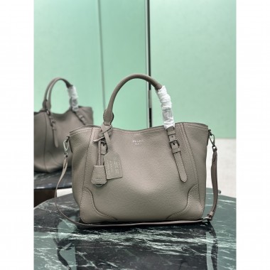 borsa-shopping-large in pelle Argilla