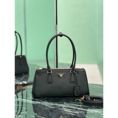 Borsa Prada Galleria medium in pelle-Black
