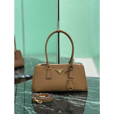 Borsa Prada Galleria medium in pelle-Caramel