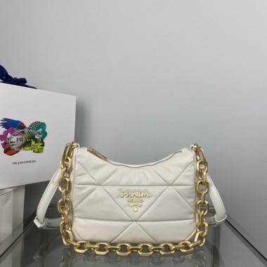 Borsa a spalla Prada System in nappa patch