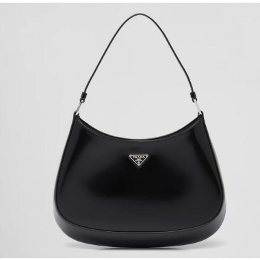 Borsa a spalla Prada Cleo in pelle spazzolata