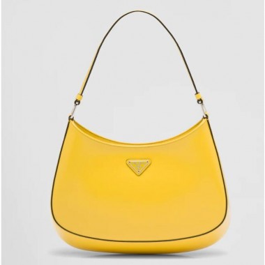 Borsa a spalla Prada Cleo in pelle spazzolata