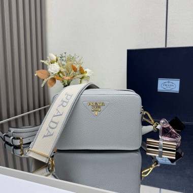 Borsa Prada a tracolla small in pelle-Granito