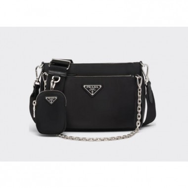 Borsa a tracolla in Re-Nylon