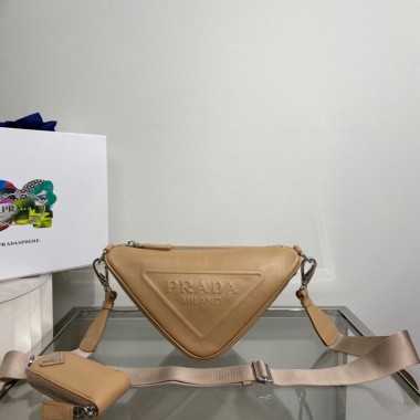 Borsa a tracolla Prada Triangle in pelle