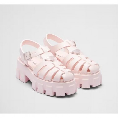 Prada Rubber Monolith Sandals,  Size 35-41