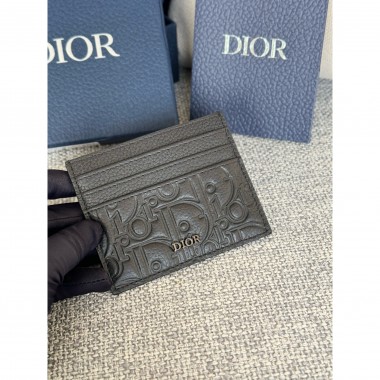 Dior Vertical Bifold Card Holder 