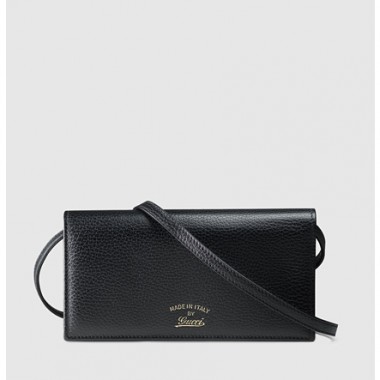 Swing shoulder leather wallet 