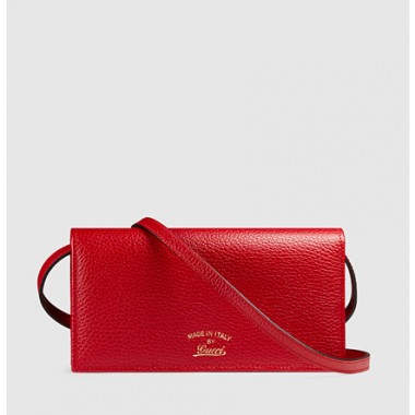 Swing shoulder leather wallet 