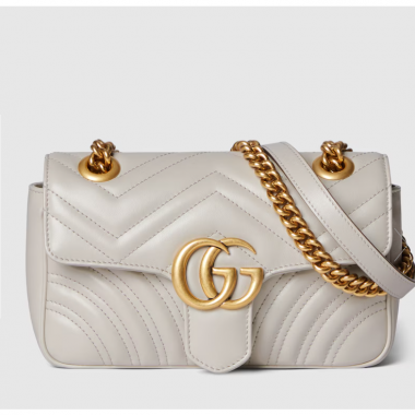 Gucci GG marmont Mini Shoulder Bag -Light Grey