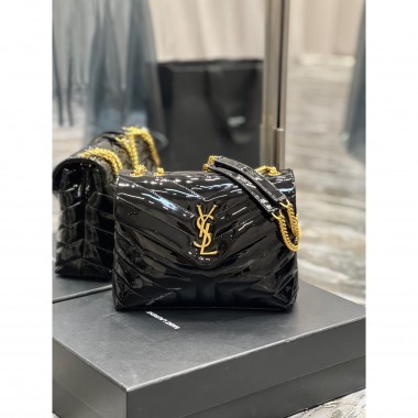 YSL Yves Saint Laurent Loulou Small Bag in Patent Leather 