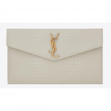 YSL Pochette Uptwon in Pelle Coccodrillo  