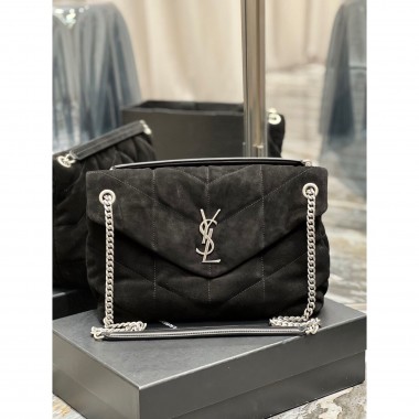 YSL Yves Saint Laurent Puffer Medium Bag in Suede 