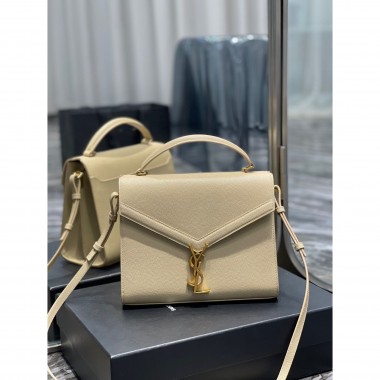 YSL Cassandra Top Handle Medium Bag in Grained leather  