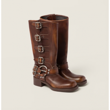 Miu Miu Leather Boot, Size 35-40