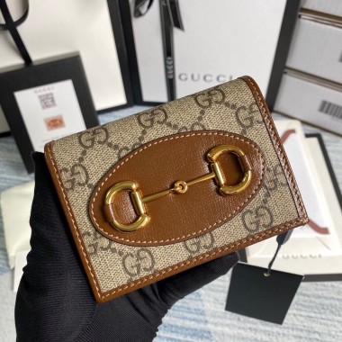 Gucci Horsebit 1955 Card Holder Wallet 