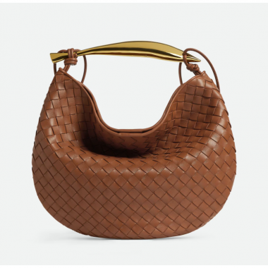 Bottega Veneta Large Sardine Bag-Cognac
