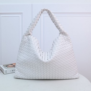 Bottega Veneta Large Hop Shoulder Bag -white