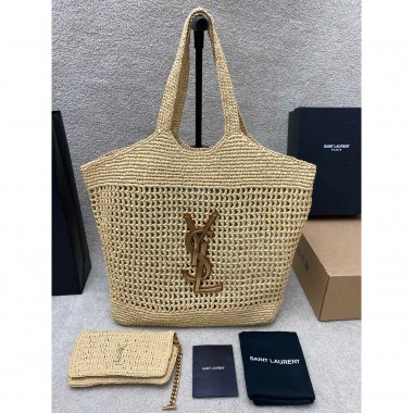 Saint Laurent Icare in Raffia