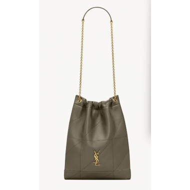 Saint Laurent Jamie Pochong in Lambskin-Light Musk