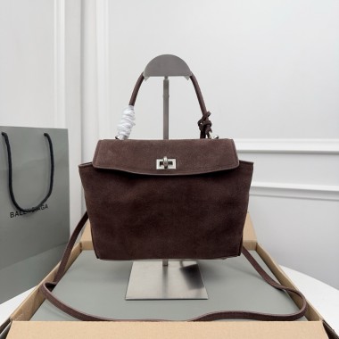 Balenciaga Rodeo Mini Handbag in Suede and calfskin  