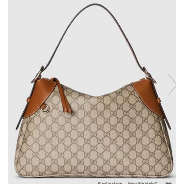 Gucci GG Emblem Meduim Shoulder Bag