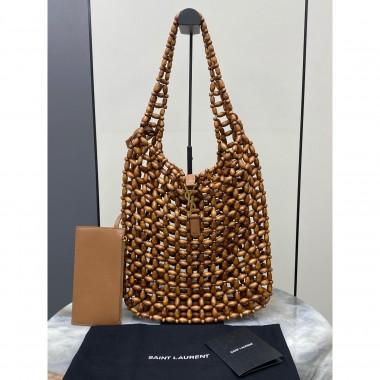 YSL LE 5 À 7 LARGE IN WOOD BEADS