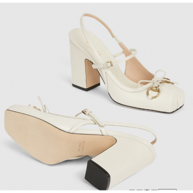 Décolleté slingback donna Gucci con Morsetto
