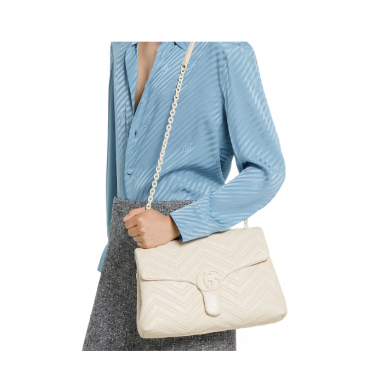 Borsa a spalla GG Marmont misura media