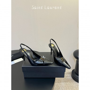 Décolleté Babylone in Pelle Saint Laurent