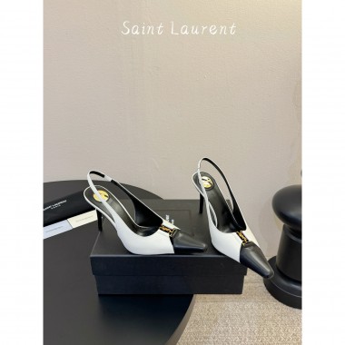 Décolleté Babylone in Pelle Saint Laurent