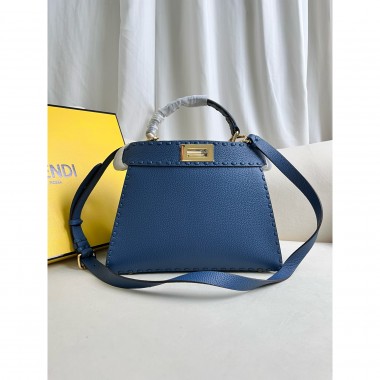 Fendi Peekaboo Iseeu Small Bag-Sea blue