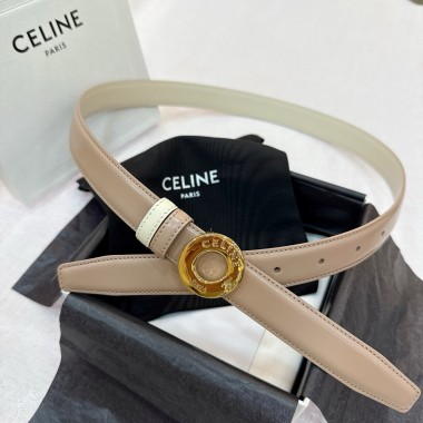 cintura celine Disc Buckle Reversible 25mm