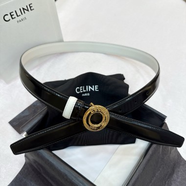 cintura celine Disc Buckle Reversible 25mm