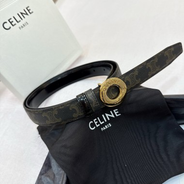 cintura celine Disc Buckle Reversible 25mm