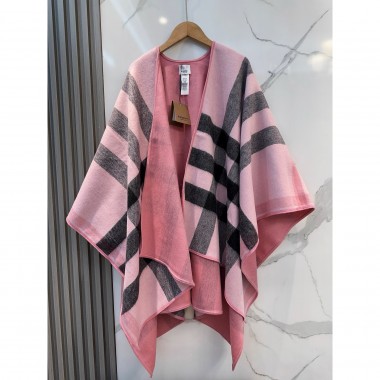 Burberry Classic Check Wool Cape 