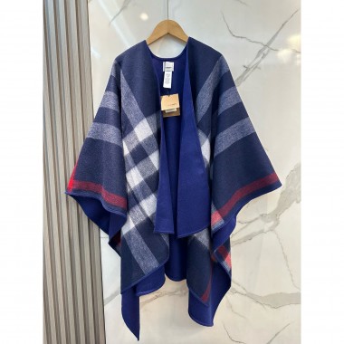 Burberry Classic Check Wool Cape 