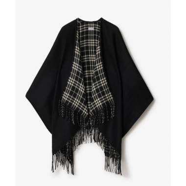 Burberry Reversible Check Wool Cape 