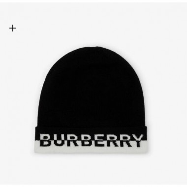 Burberry Logo Intarsia cashmere beanie