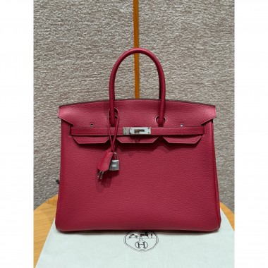 Hermes Birkin35 in Togo Leather -Rouge grenat