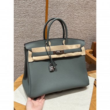Hermes Birkin35 in Togo Leather -Vert Amande