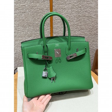 Hermes Birkin 35 Borsa in pelle togo-Bamboo 