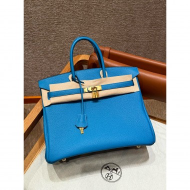 Hermes Birkin35 in Togo Leather -Blue frida