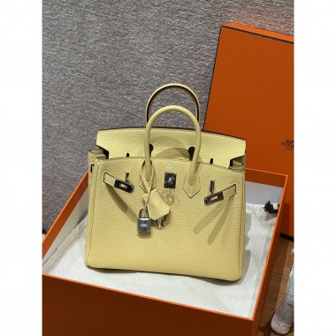 Hermes Birkin 25 / Birkin 30  in Togo Leather-Jaune Poussin